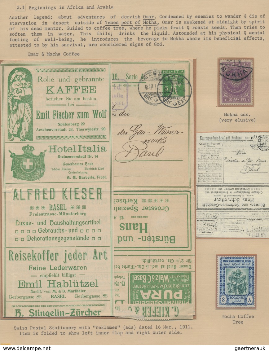 Thematik: Nahrung-Kaffee / Food-coffee: 1790/1980 (ca.), Extraordinary Exhibit On Apprx. 128 Pages, - Levensmiddelen