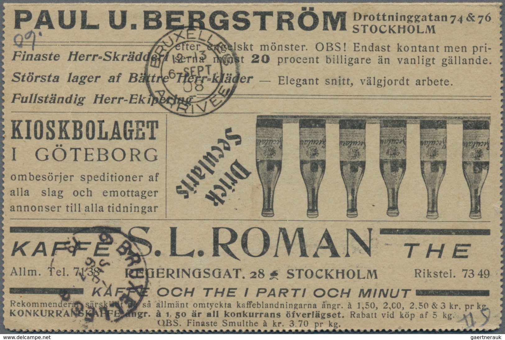 Thematik: Nahrung-Tee / food-tea: 1880/2000 (ca.), sophisticated holding of apprx. 220 thematic cove