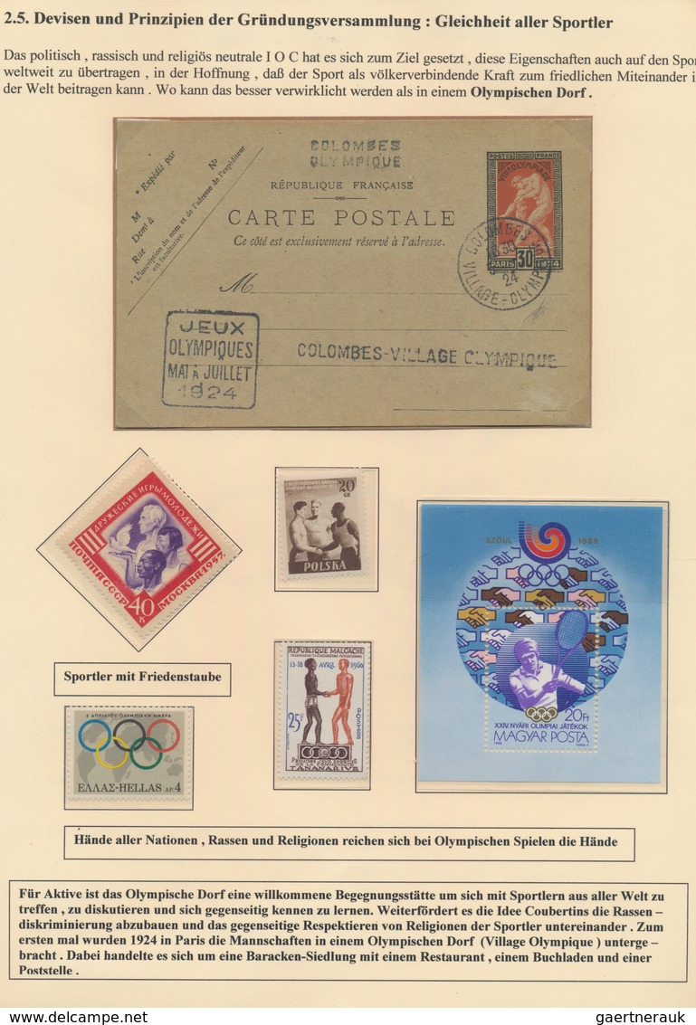 Thematik: Olympische Spiele / Olympic Games: 1896/2013 (ca.), Extensive Collection In 15 Albums. Thr - Andere & Zonder Classificatie