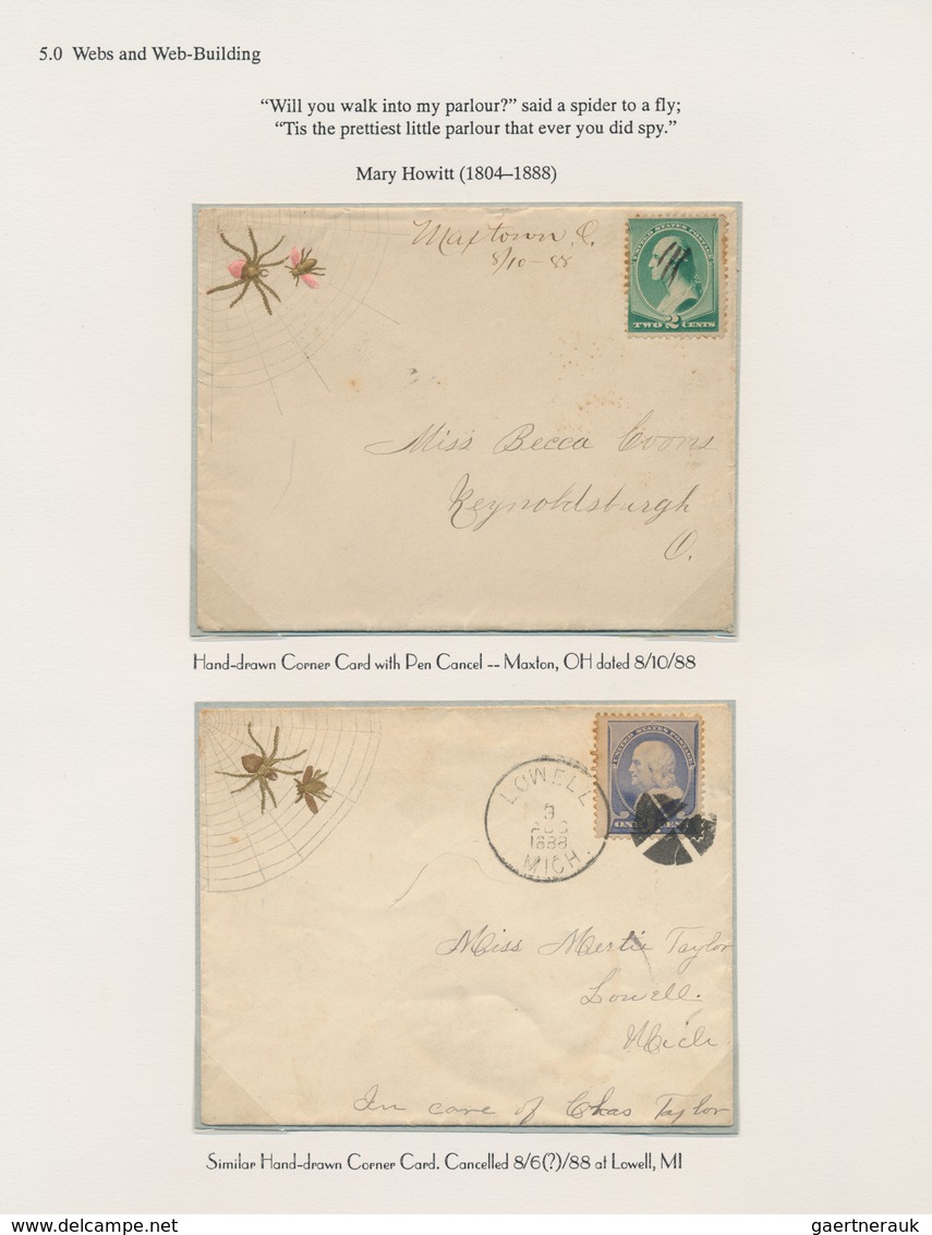 Thematik: Tiere-Insekten / Animals-insects: 1880/2000 (ca.), SPIDERS, Balance Of Stamps And Covers, - Otros & Sin Clasificación