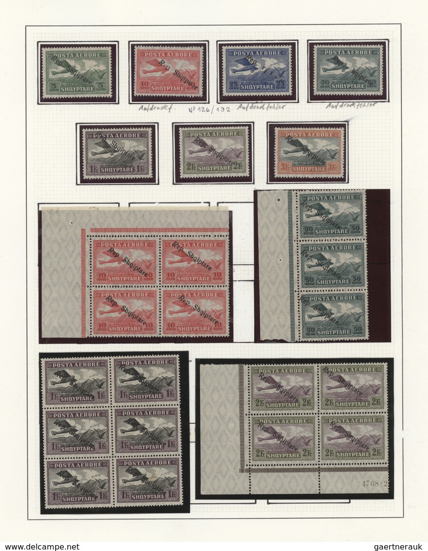 Albanien: 1913-95, Collection In Three Albums Starting Turkey Overprints (few Doubtful), Early Alban - Albanien