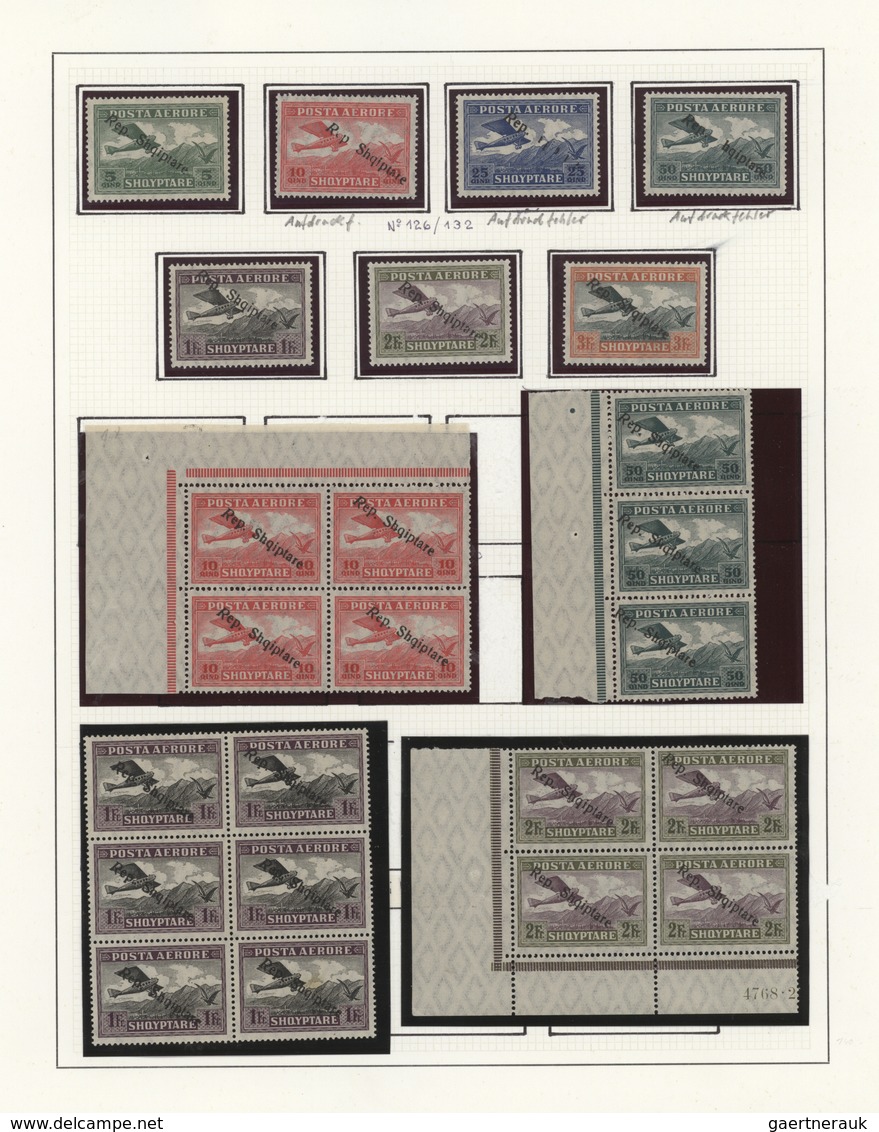 Albanien: 1913-95, Collection In Three Albums Starting Turkey Overprints (few Doubtful), Early Alban - Albania