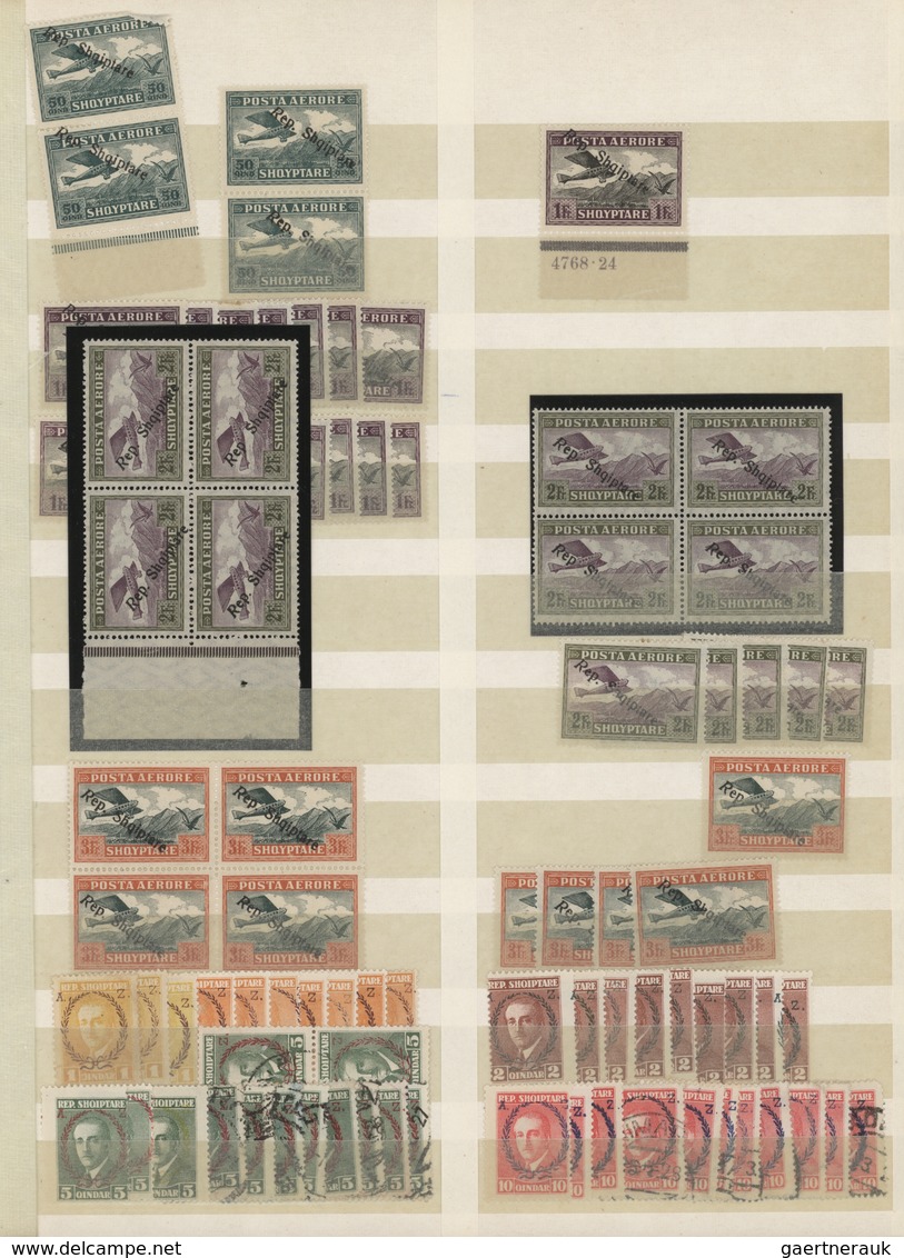 Albanien: 1913-95, Collection In Three Albums Starting Turkey Overprints (few Doubtful), Early Alban - Albanië