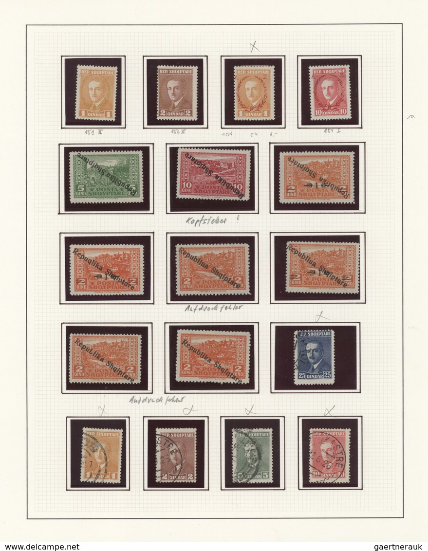 Albanien: 1913-95, Collection in three albums starting Turkey overprints (few doubtful), early Alban