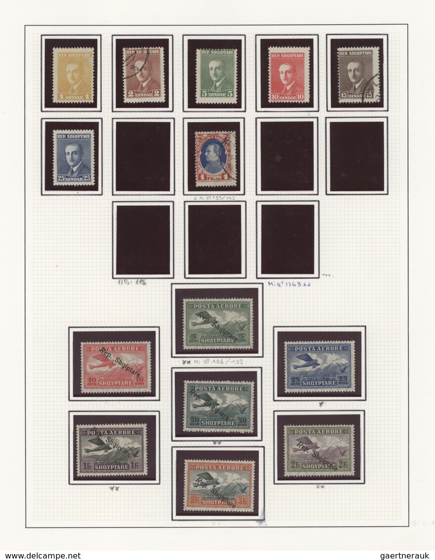 Albanien: 1913-95, Collection in three albums starting Turkey overprints (few doubtful), early Alban