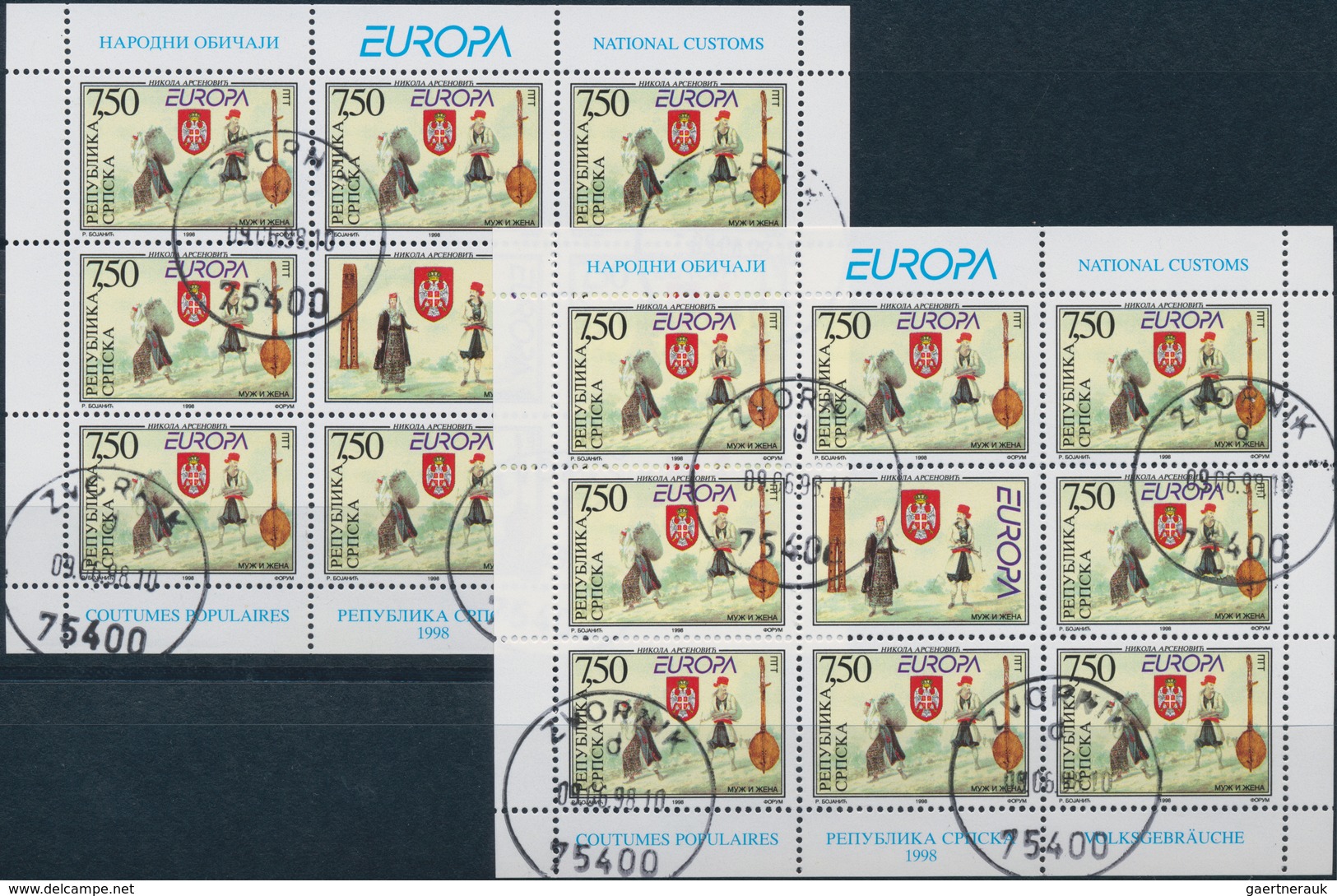 Bosnien Und Herzegowina - Serbische Republik: 1997/1998, Europa, 63 Sets 1997 (56 Of Them In Seven M - Bosnien-Herzegowina