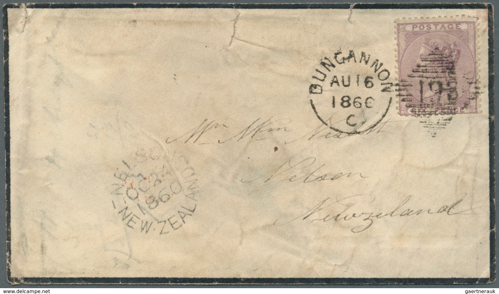 Großbritannien: 1860/1882 (ca.), Accumulation With 18 Covers Addressed To NEW ZEALAND With Many Diff - Cartas & Documentos