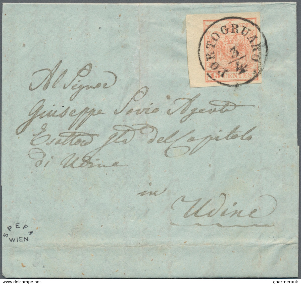 Italien: 1808/1872, Small But Very Useful Lot Of 20 Letters Starting With Single Line "SARDEGNA", Ea - Colecciones