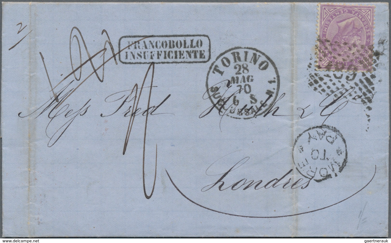 Italien: 1808/1872, Small But Very Useful Lot Of 20 Letters Starting With Single Line "SARDEGNA", Ea - Verzamelingen