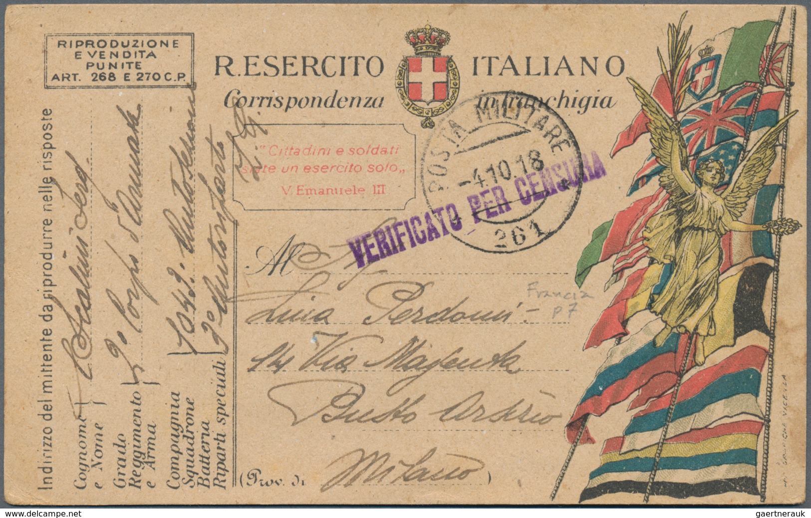 Italien: 1903/1945, 57 covers and cards on collector's pages, containing Ionian Islands, PAQUEBOT,mi