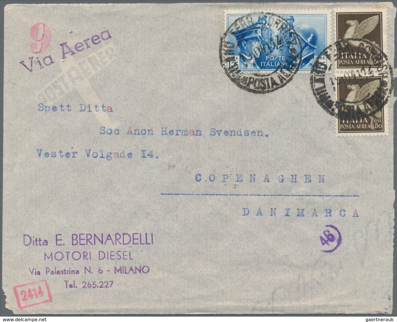 Italien: 1939/1945, Censored Letters And Cards To And From Italy In Total Appr. 52 Items, 13 Of Them - Verzamelingen