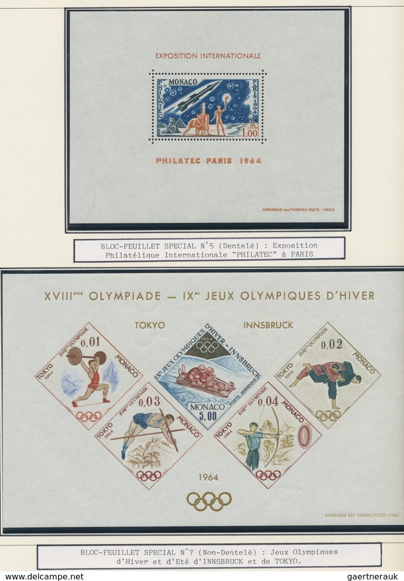 Monaco: 1885/1998, Most Comprehensive And All-embracing TOP COLLECTION In 14 Albums, Predominantly C - Used Stamps