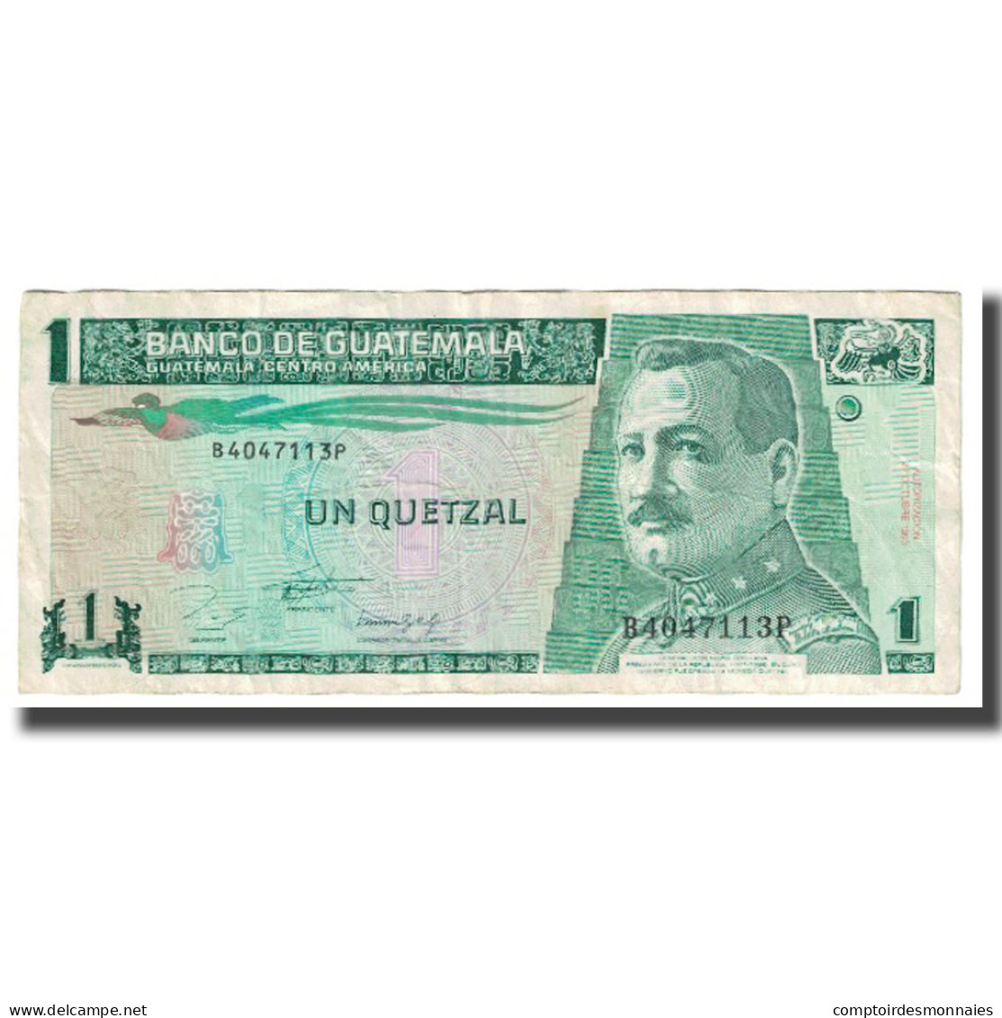 Billet, Guatemala, 1 Quetzal, 1993, 1993-10-27, KM:73c, TTB - Guatemala