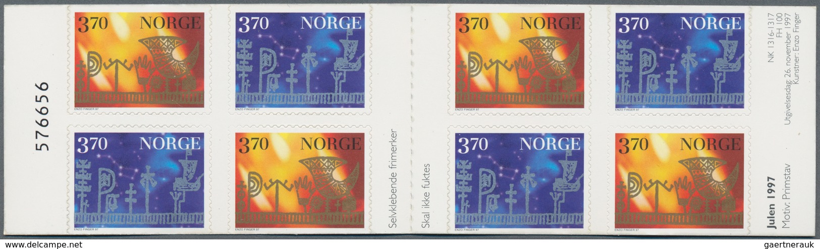 Norwegen: 1996/1998, Stock Of Booklets Mint Never Hinged, In Total Seven Different Issues From Three - Ongebruikt