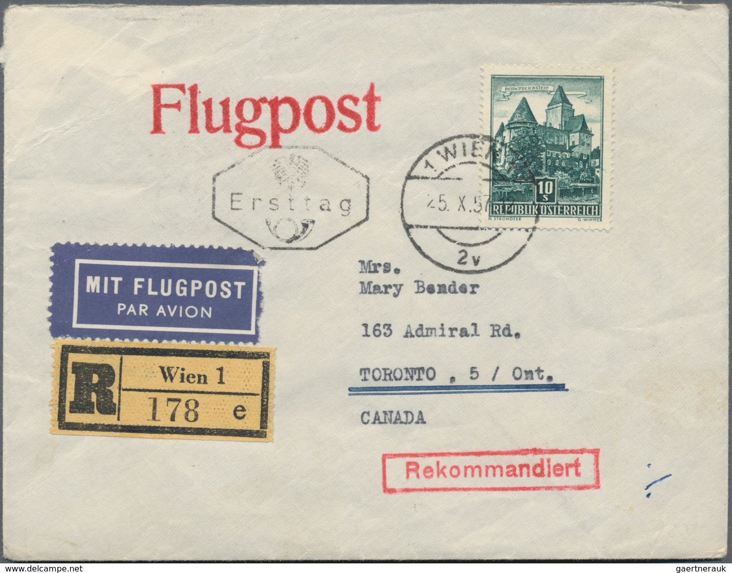 Österreich: 1946-1957, Partie Mit 23 FDC, Zumeist Bessere Ausgaben, Auch Echt Gelaufene Exemplare, S - Colecciones