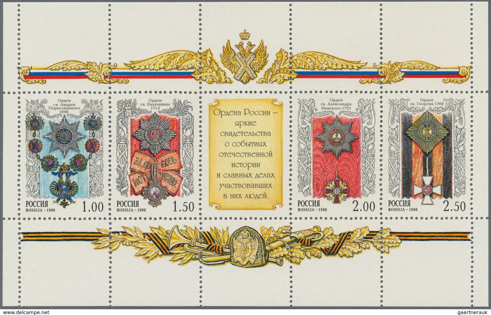 Russland: 1996/2001, Collection/accumulation Mint Never Hinged On Stockcards, Often In Blocks Of Fou - Cartas & Documentos