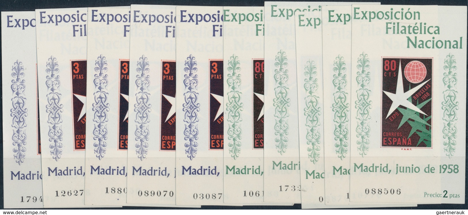 Spanien: 1938/1976 (ca.), extensive stock MNH on stockcards and in glasines sorted by years with man