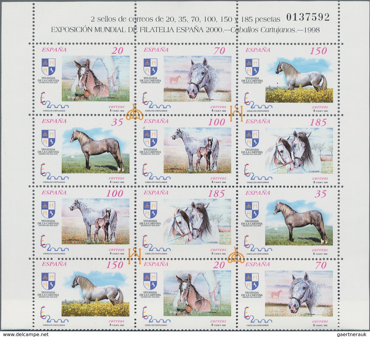 Spanien: 1958/2000, Accumulation In A Small Box With Mostly MNH Stamps And Souvenir Sheets In Glassi - Usados