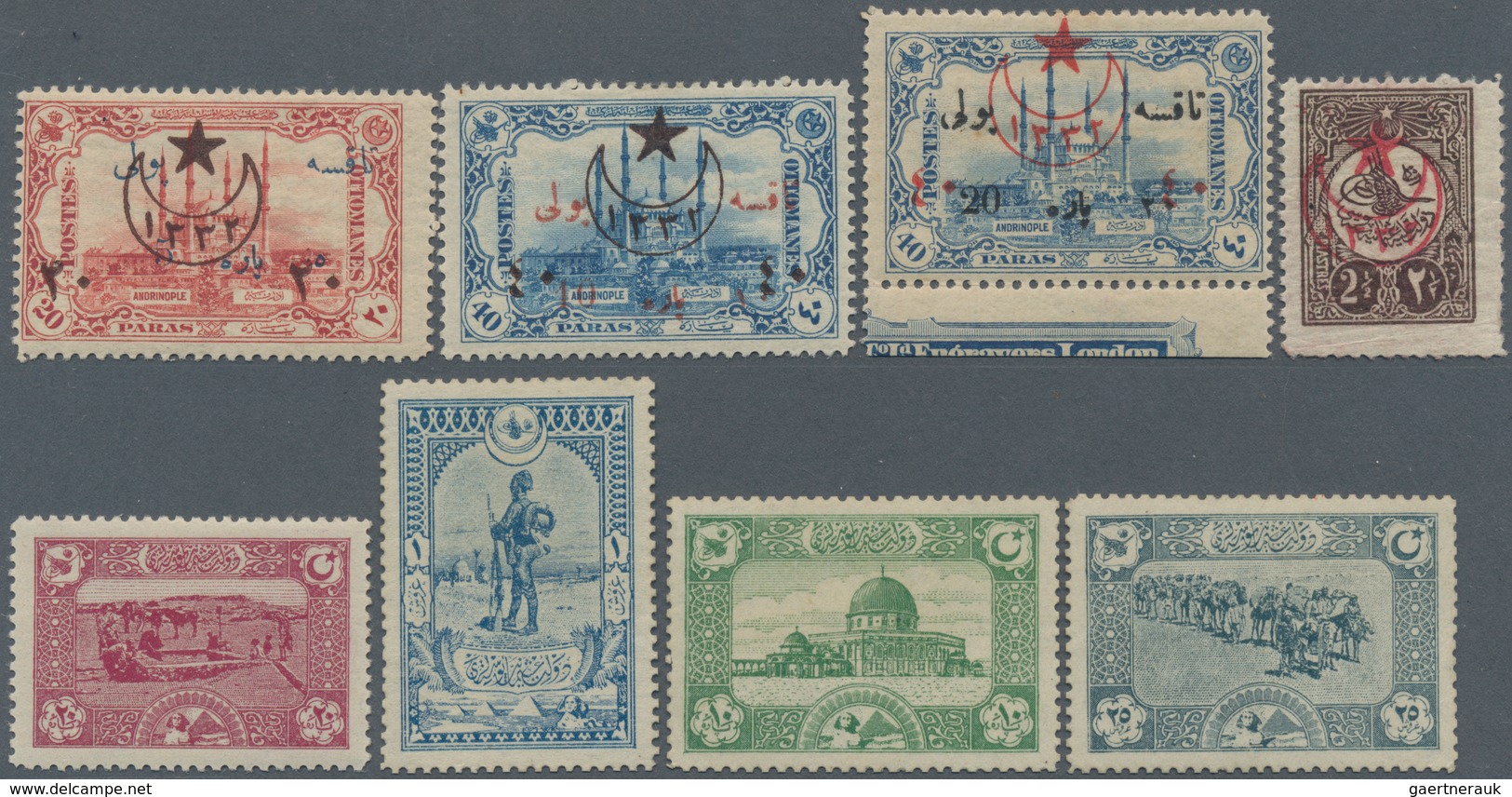 Türkei: 1863-1970, Collection In Three Old Albums Untouched For 40 Years Containing Very Specialized - Usados