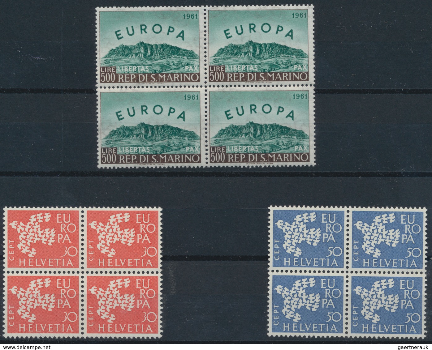 Europa-Union (CEPT): 1956/1992 (ca.), MNH Material On Ca. 300 To 350 Stockcards With Many Better Iss - Sonstige - Europa