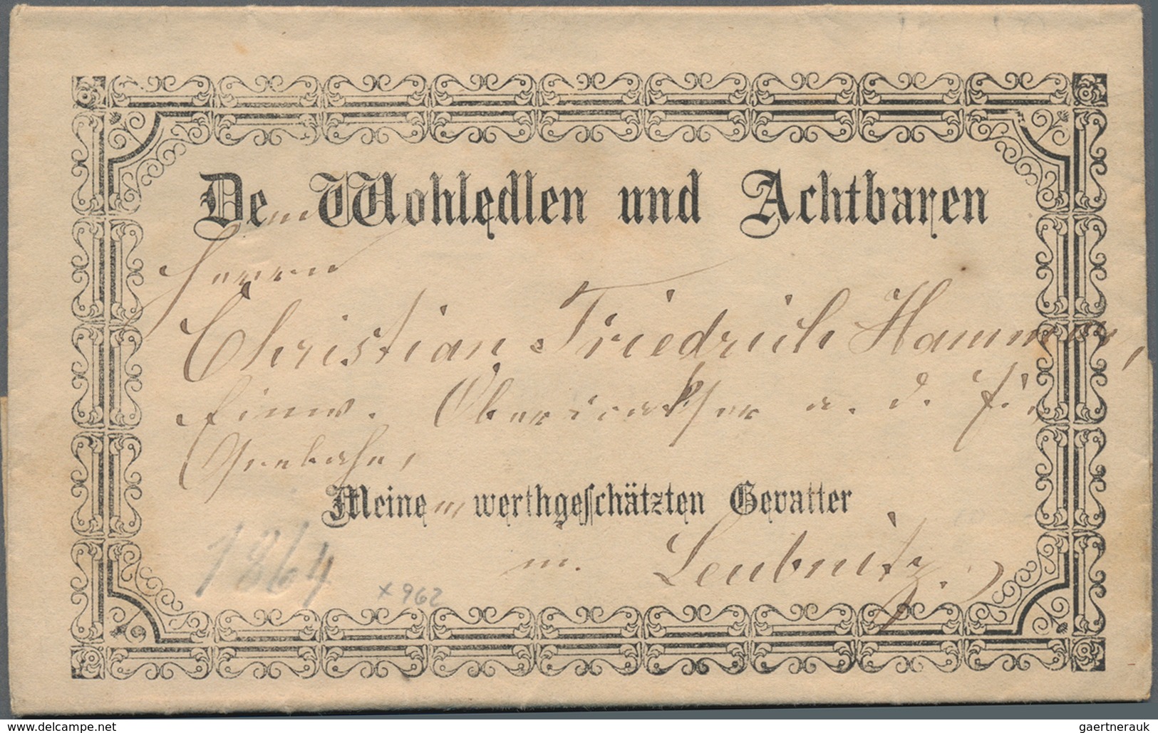 Altdeutschland - Vorphila: 1600/1880 (ca.), Reichhaltiger Bestand Von (vorsichtig Geschätzt) 2.000+ - Precursores