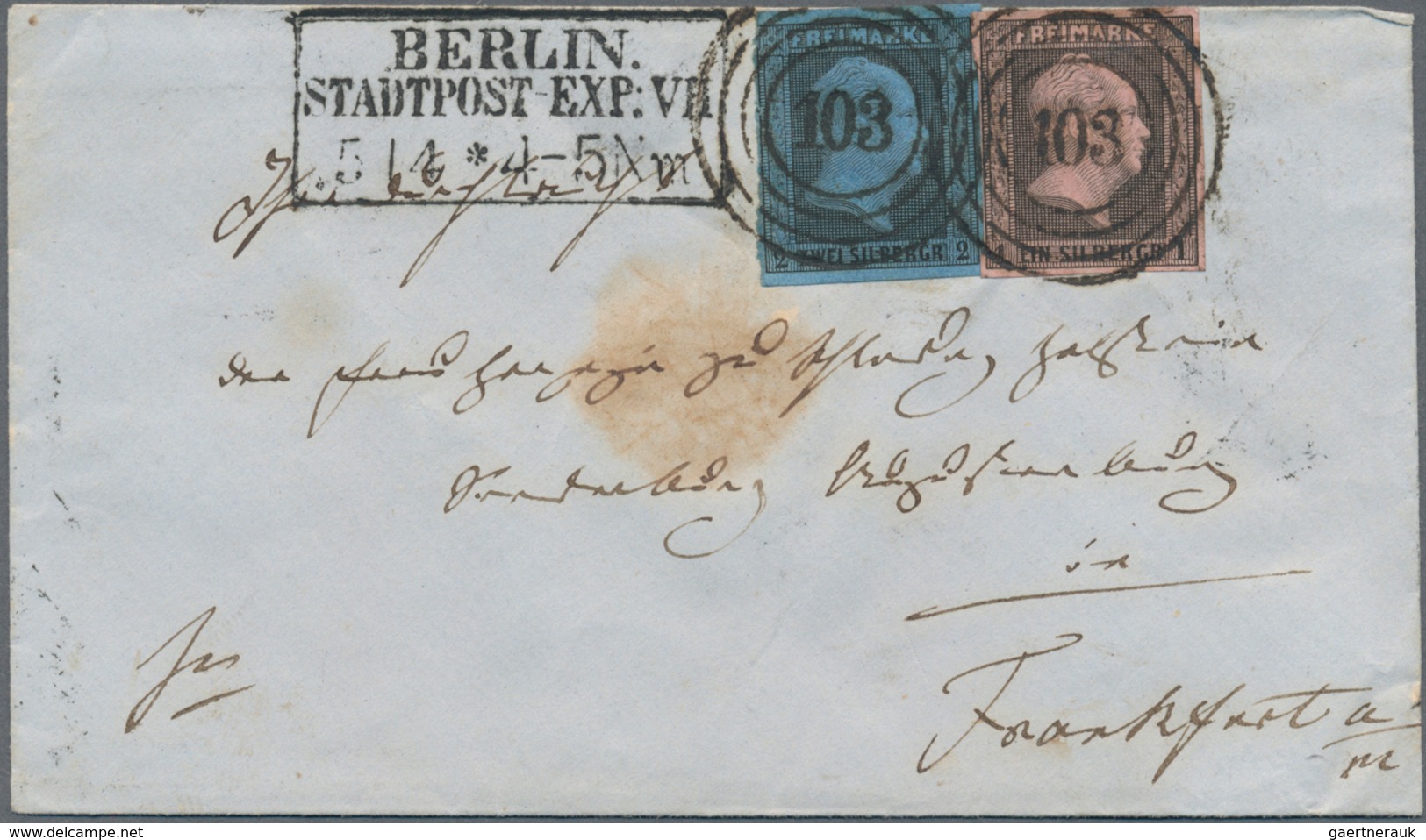 Altdeutschland Und Deutsches Reich: 1820/1945 Ca., Gehaltvoller Posten Mit Ca.160 Belegen, Dabei Vie - Colecciones