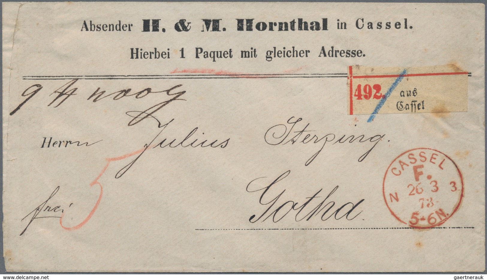 Altdeutschland Und Deutsches Reich: 1820/1945 Ca., Gehaltvoller Posten Mit Ca.160 Belegen, Dabei Vie - Sammlungen