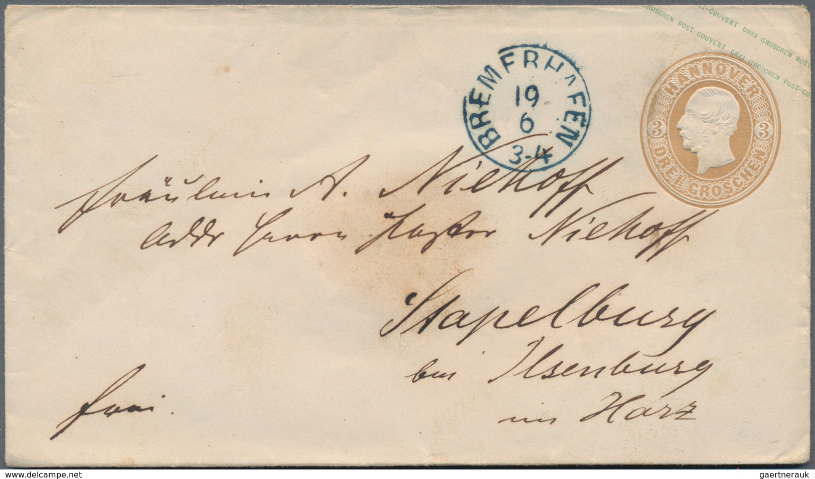 Hannover - Marken Und Briefe: 1855/1864 (ca.), Partie Von Ca. 65 Briefen, Karten Und Ganzsachen, Unt - Hanover