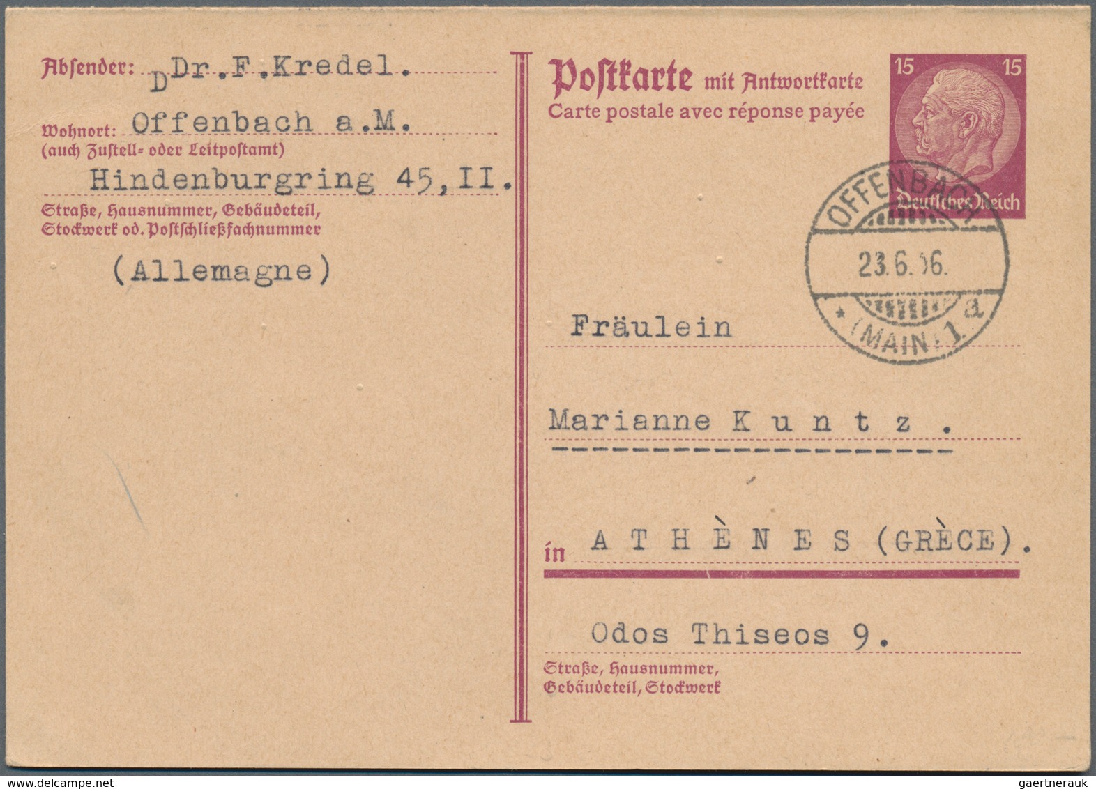 Deutsches Reich: 1872/1945, substanziell guter und sehr ergiebiger Posten von einigen tausend Briefe