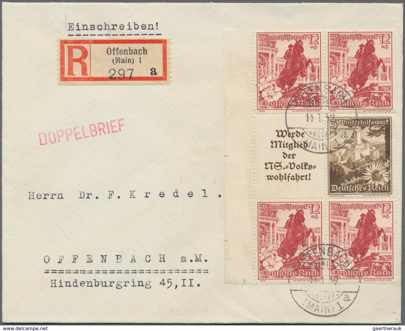 Deutsches Reich: 1872/1945, substanziell guter und sehr ergiebiger Posten von einigen tausend Briefe