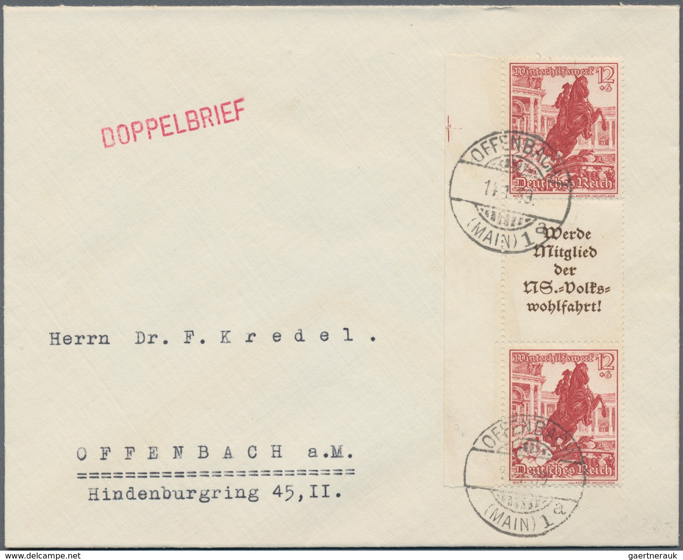 Deutsches Reich: 1872/1945, substanziell guter und sehr ergiebiger Posten von einigen tausend Briefe