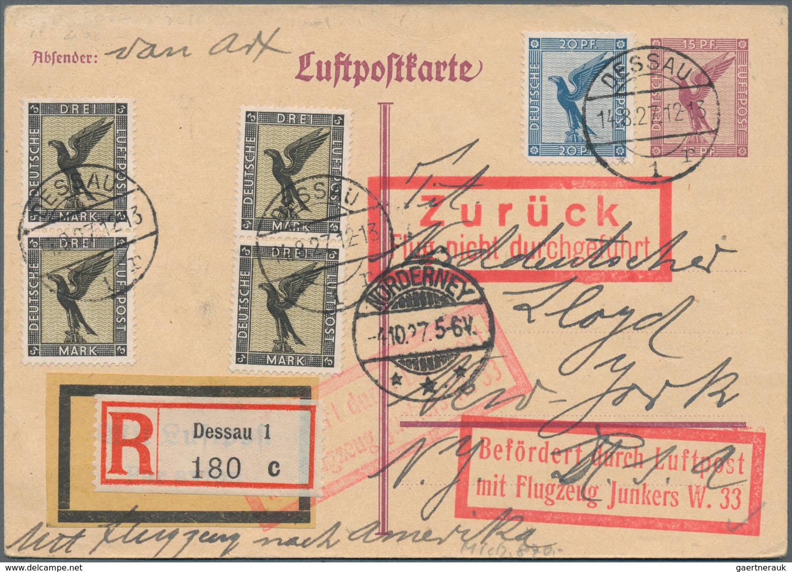 Deutsches Reich: 1912/1939, Partie von ca. 124 Flug- und Zeppelinbelegen ab Rhein/Main 1912 (incl. G