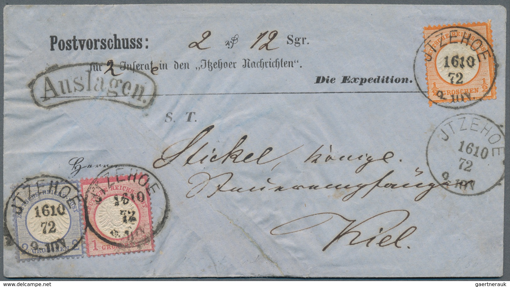 Deutsches Reich - Brustschild: 1872/1875, außergewöhnliche TOP-SAMMLUNG von 151 Briefen und Karten m