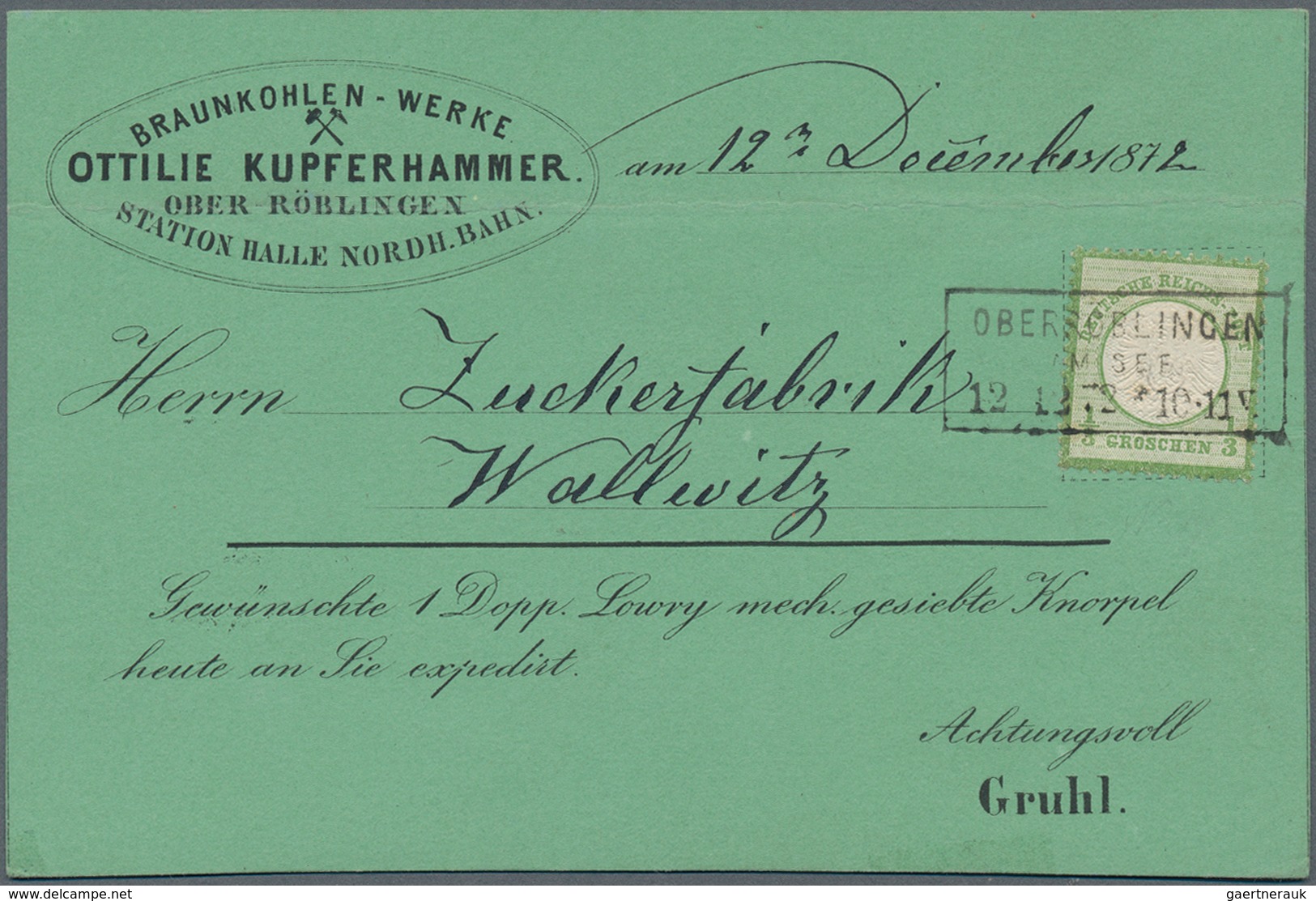 Deutsches Reich - Brustschild: 1872/1875, außergewöhnliche TOP-SAMMLUNG von 151 Briefen und Karten m