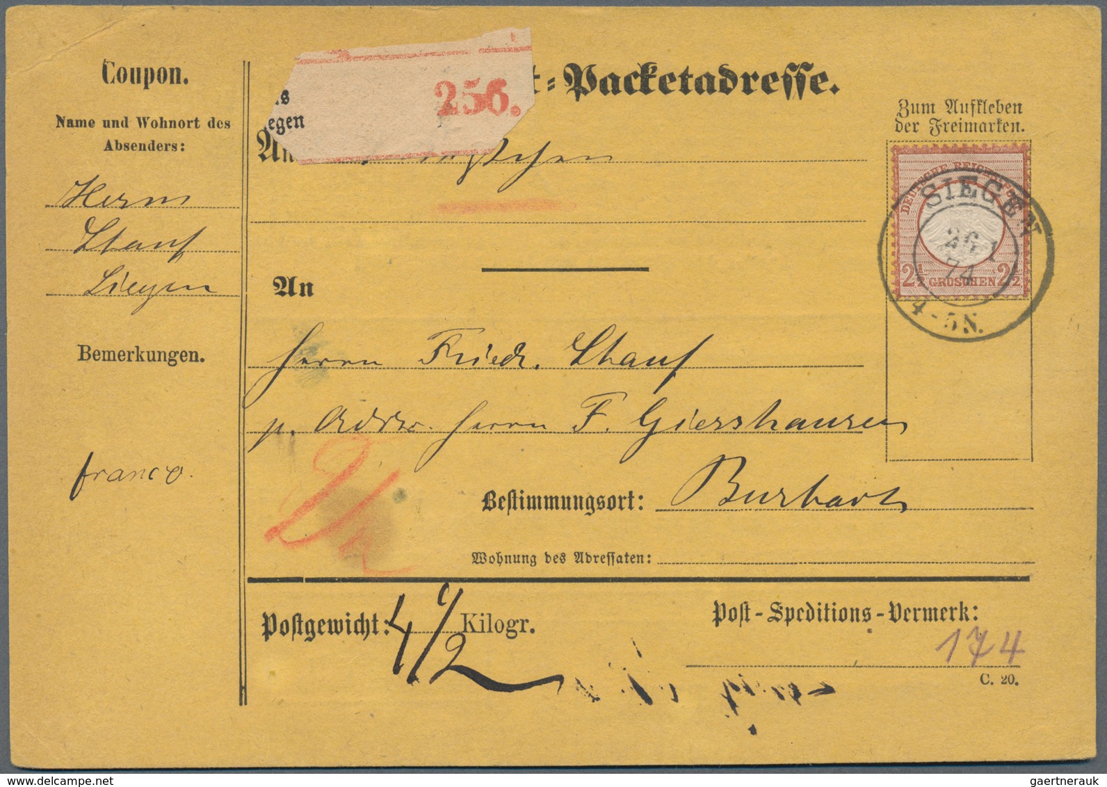 Deutsches Reich - Brustschild: 1872/1875, außergewöhnliche TOP-SAMMLUNG von 151 Briefen und Karten m