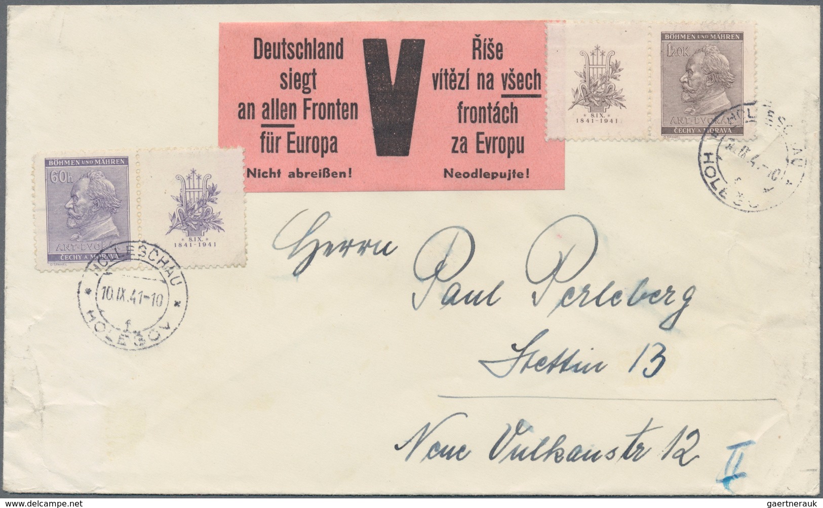 Deutsche Besetzung II. WK: 1939/1944, Vielseitiger Bestand Von Einigen Hundert Briefen, Karten Und G - Bezetting 1938-45