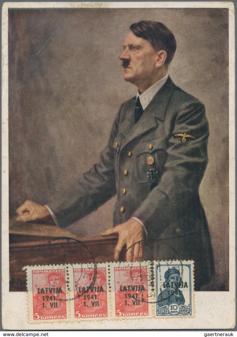 Deutsche Besetzung II. WK: 1939/1944, vielseitiger Bestand von einigen hundert Briefen, Karten und G
