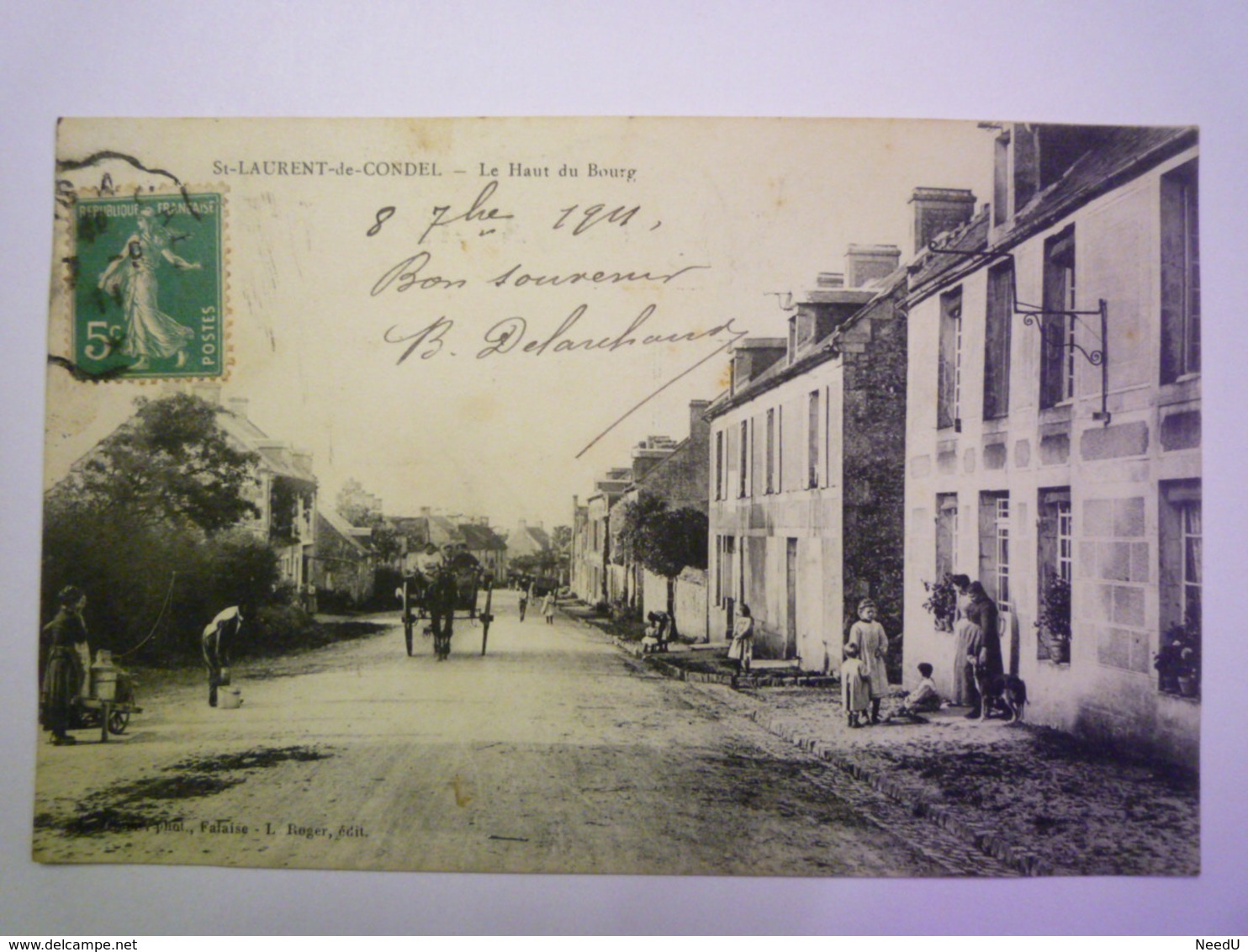 GP 2019 - 1575  ST-LAURENT-de-CONDEL  (Calvados)  :  Le Haut Du BOURG   1911   XXX - Other & Unclassified