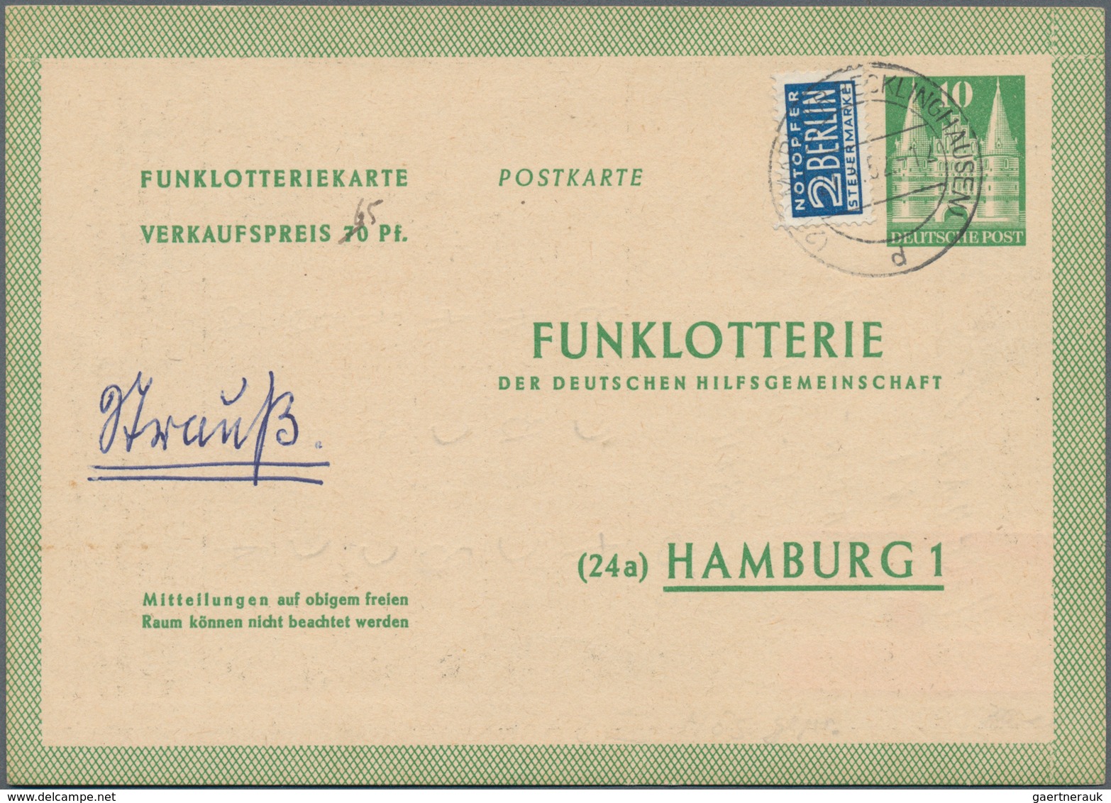 Deutschland nach 1945: 1945/1950, Posten von 1.000/1.5000 meist ungebrauchten Ganzsachenkarten, dabe