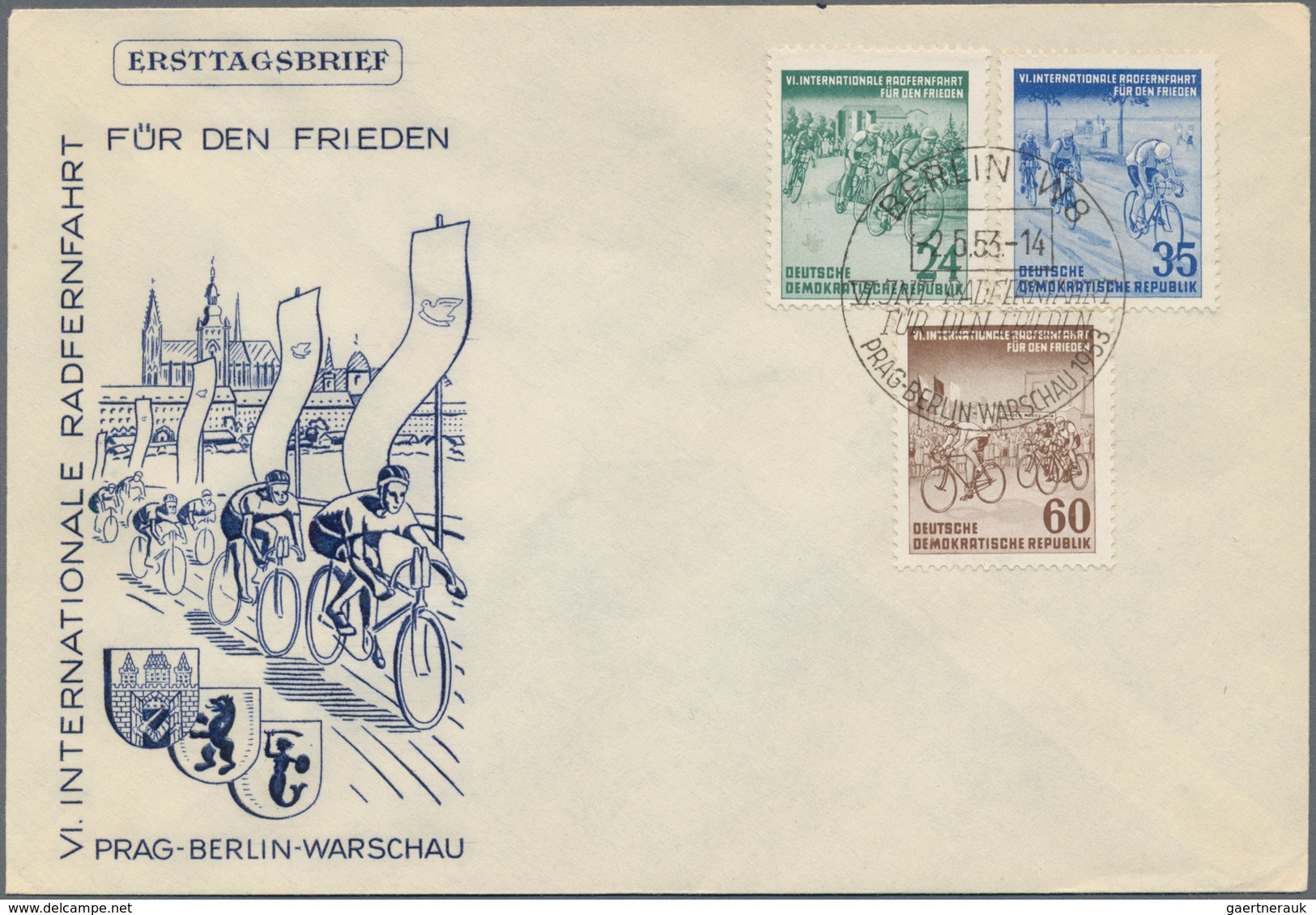 Deutschland nach 1945: 1949/2018, Bestand von vorrangig F.D.C. in 10 Alben bzw. Ordnern, dabei DDR m