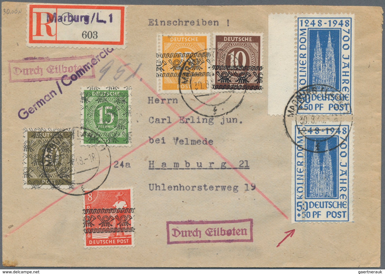 Alliierte Besetzung - Gemeinschaftsausgaben: 1945/1952, Kontrollrat Und Bizone, Reichhaltiger Bestan - Sonstige & Ohne Zuordnung