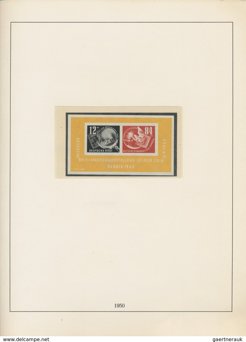 DDR: 1949 - 1970, Augenscheinlich Komplette Postfrische Sammlung Im Dicken Lindner-Vordruck, Mit All - Verzamelingen