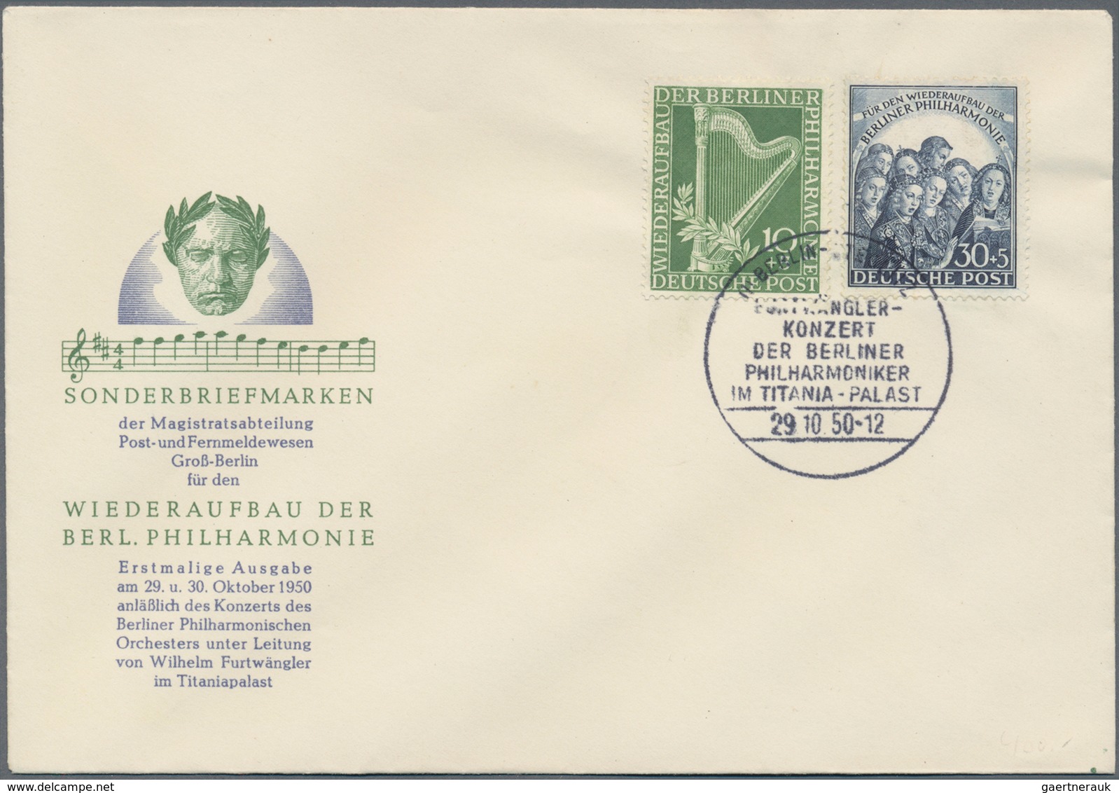 Berlin: 1947/1990, reichhaltiger und vielseitiger Bestand von (vorsichtig geschätzt) ca. 500 Briefen