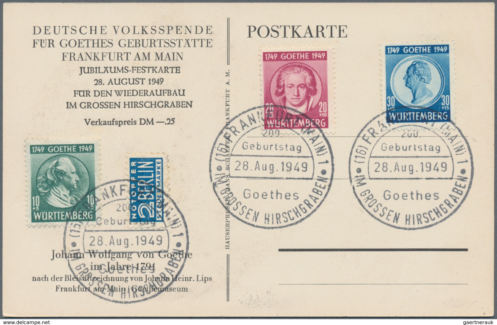 Französische Zone: 1946/1949, Partie von ca. 540 Briefen und Karten, meist Bedarfspost der verschied