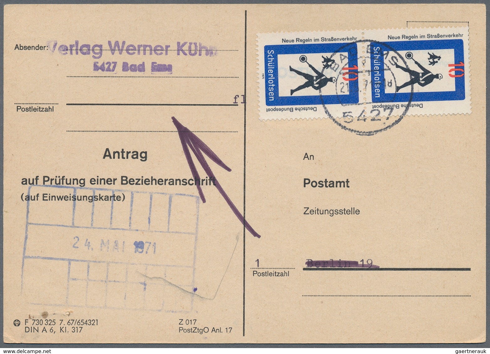 Bundesrepublik Deutschland: 1948/85 (ca.), Posten von ca. 60 aussergewöhnlichen ehemaligen Einzellos