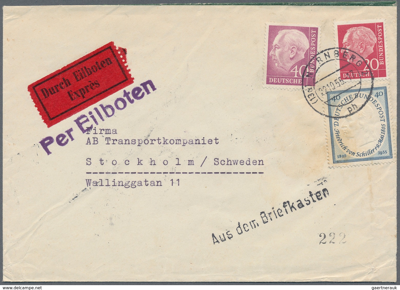 Bundesrepublik Deutschland: 1948/85 (ca.), Posten von ca. 60 aussergewöhnlichen ehemaligen Einzellos