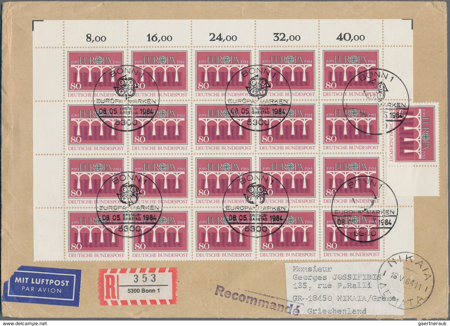 Bundesrepublik Deutschland: 1980/2000 Ca., Interessante Sammlung Mit Ca.90 Belegen, Davon über 60 Be - Verzamelingen