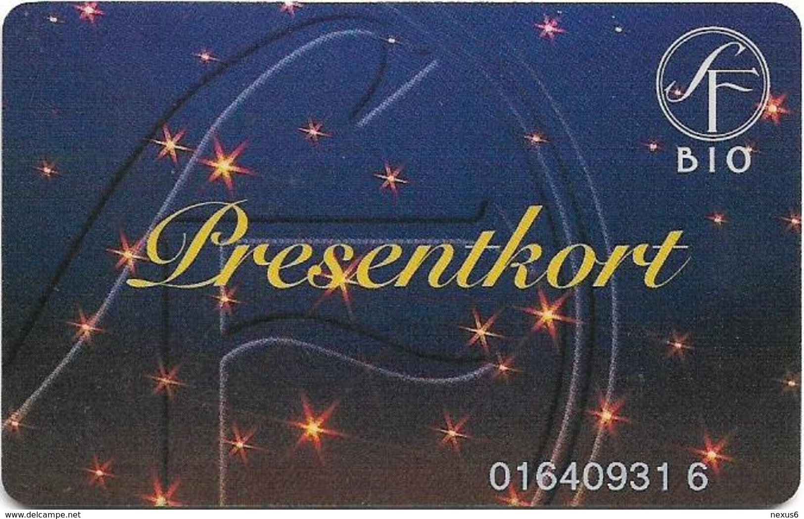 Sweden - SF Bio - Presentkort Blue Functional / Gift Magnetic Card, Used - Sonstige & Ohne Zuordnung