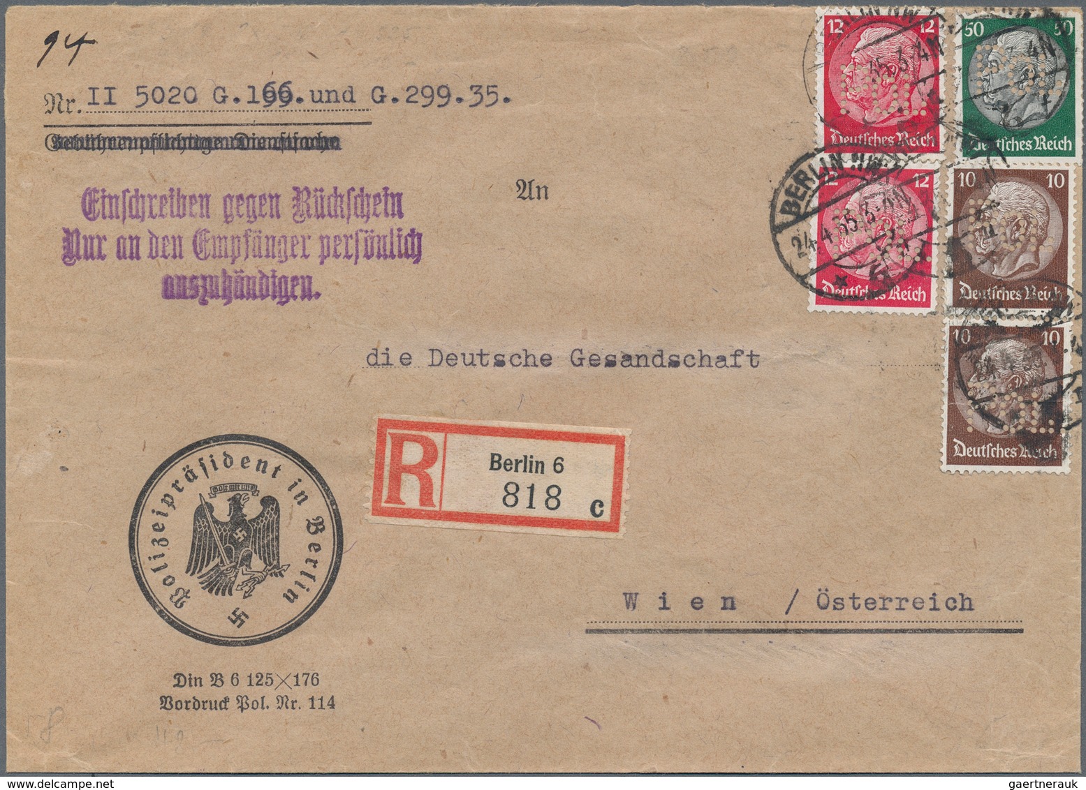 Deutschland: 1845/1964 Ca., EIGENHÄNDIG, Sehr Interessantes Konvolut Von 20 Belegen Von Altdeutschla - Colecciones