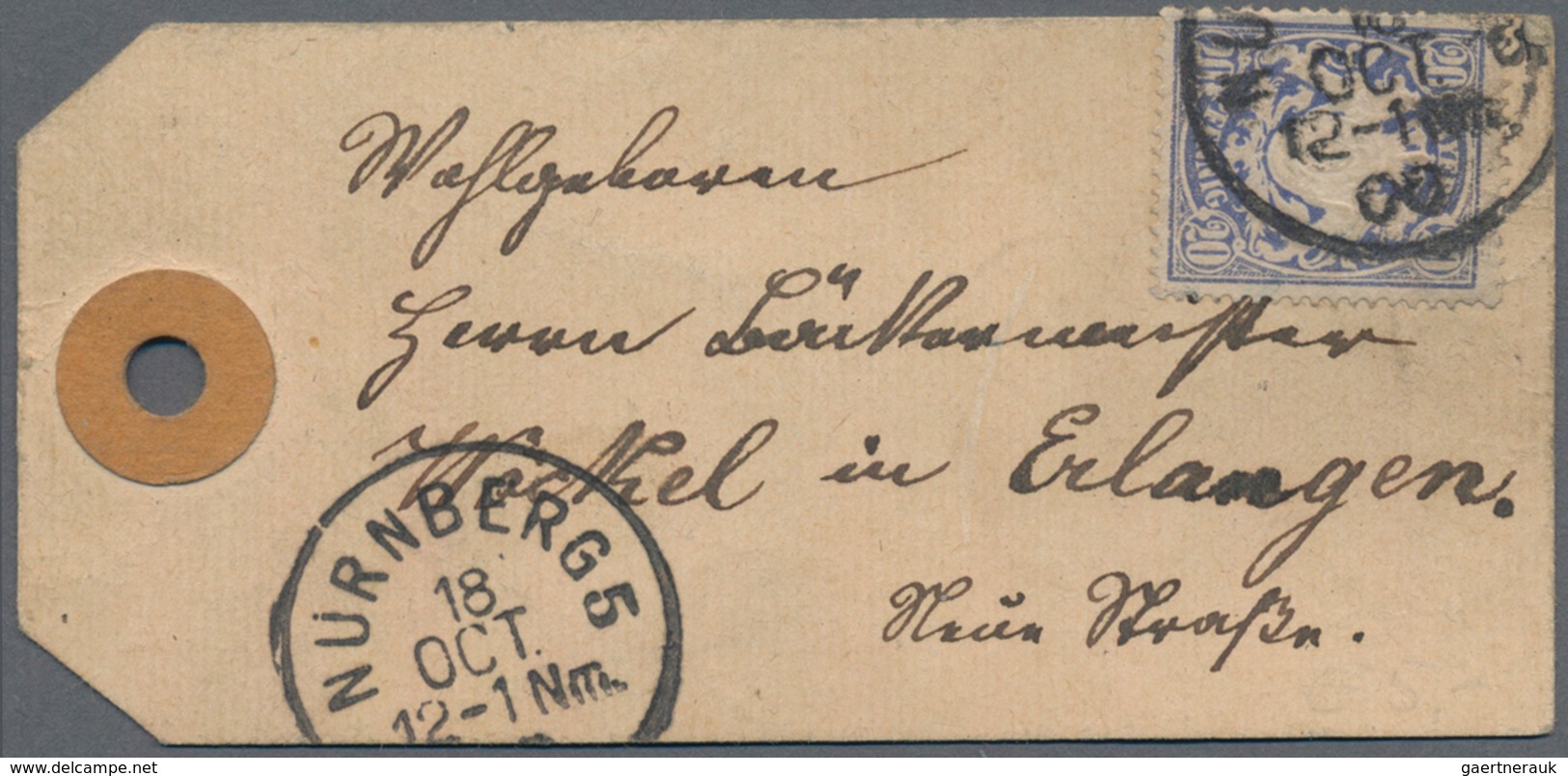 Deutschland: 1847/1923, MUSTER OHNE WERT, Attraktives Konvolut Mit Ca.20 Belegen Ab Vorphilatelie Bi - Sammlungen